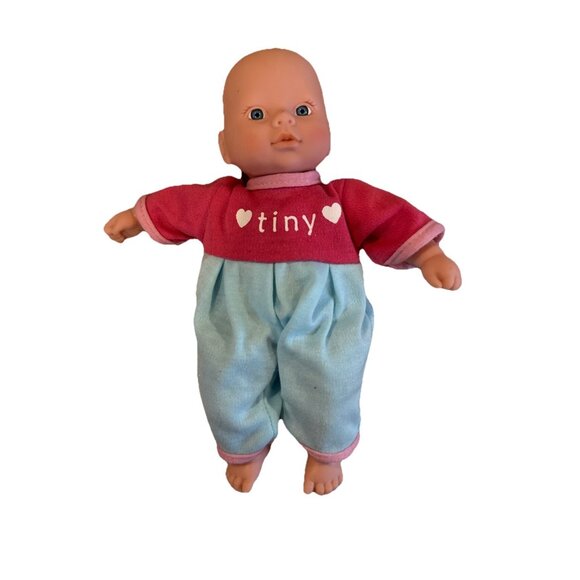 Circo Cititoy Mini baby doll 8" pink/Teal Tiny pj outfit soft body Target - Picture 1 of 7
